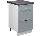 Vicco mueble bajo de cocina fame-line, azul claro-gris, 50 cm , et antracita