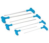 Silverline - destornilladores hexagonales largos con mango en t, 7 pzas 2,5-10 mm