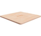 Vidaxl tablero de mesa cuadrada madera de roble sin tratar 70x70x2,5cm