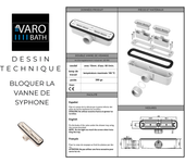 Varobath | plato de ducha 3d plaster 100x220 - efecto madera akalbo