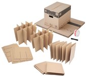 Kit mudanza para vajilla + marcador negro + cinta adhesiva frágil incluida