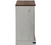 Aparador | aparador de comedor | armario de cocina halden con puerta corredera blanco 80x40x80 cm cfw38520