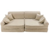 Sofá infantil modular de espuma, estético, crudo