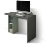 Mesa estudio mod-denver acabado grafito/verde, 52 x 105 x 76 cm (fondo x ancho x alto)