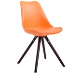 Silla visita toulouse rund naranja|cappuccino