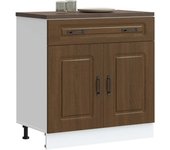 Mueble de cocina kalmar de madera contrachapada marrón roble