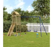 Vidaxl parque infantil de exterior madera de pino impregnada