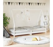 Estructura de cama para niños madera de pino blanco 80x200 cm v5027 80 x 200 cm / blanco