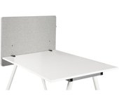 Partición acústica para mesa flexmiut d 80 cm gris claro hjh office