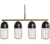 Lampara techo metal 60x11x26 negro