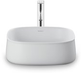 Duravit zencha lavabo sobre encimera 420 mm, sin agujero para grifo, 23734232791, color: blanco