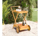 Maison exclusive - carrito camarera madera maciza de acacia 54x87x90 cm