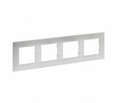 Niloé step | marco 4 elementos aluminio pulido legrand 864874