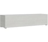 Mueble tv abatible con paso de cables l.173,6 h.40 p.39,2 con patas fresno blanco