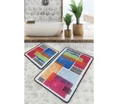 Alfombra de baño set (2 piezas) milora multicolor