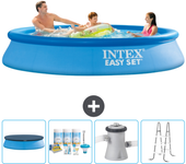 Paquete de piscina - intex - alrededor - 305x305x61 cm + accesorios cb6