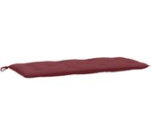 Cojín exterior | cojín para banco de jardín tela rojo tinto melange 120x50x7 cm cfw167521