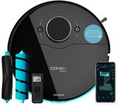 Cecotec robot aspirador y friegasuelos con mando conga 8090 ultra x. tecnología láser máxima potencia de 10000 pa cepillo jalisco room plan 3.0