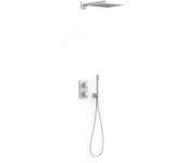 Tres 00625004bm therm-box kit de grifo termostático empotrado de 2 vías ducha color blanco mate