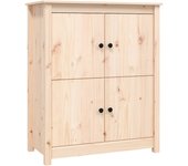 Aparador | aparador de comedor | armario de cocina de madera maciza de pino 83x41,5x100 cm cfw80795