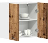 Armario de pared de cocina de madera vieja 60x31x60 cm
