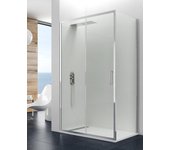 Mampara de ducha angular allstone titan 1+1 con lateral fijo 110x70 cm, transparente