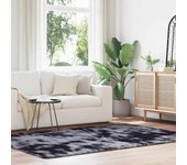 Alfombra peluda navarra gris oscuro 160x230 cm