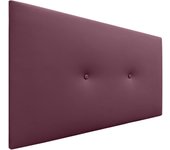 Dhome cabecero de polipiel liso con botones tapizado de alta gama cabezal lujo cama dormitorio moderno acolchado (vino tinto, 105cm)
