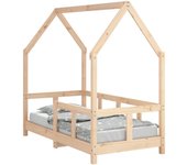 Cama individual | estructura de cama para niños madera maciza de pino 70x140 cm cfw83150