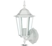 Garden wall lamp ip44 facing up e27 holder e27 mod. vt-749