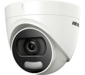 Hikvision caméra bnc dôme 5 mp ff 2.8 mm ir 20m colorvu - ds-2ce72hft-f28(2.8mm)