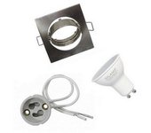 Kit de proyector led gu10 empotrable con bombilla led de 6w - sencillo / blanco frío 6000k - 8000k - silumen