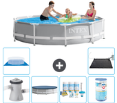 Paquete de piscina - intex - alrededor - 305x305x76 cm + accesorios a2031