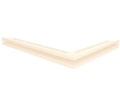 Rejilla de ventilación de esquina para chimenea 60x800x600 - loft angle izquierda crema
