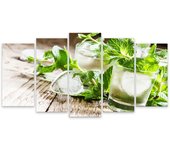 Cuadro deco cóctel virgin mojito, 150x80cm
