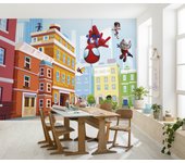 Papel pintado no tejido panorámico de komar - marvel spidey and his amazing friends city - talla: 400 x 250 cm