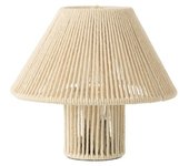 Lámpara led en algodón beige 21.2x21.2x18.7 cm