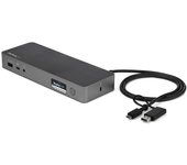 Startech.com docking station universal para portátil - replicador de puertos híbrido usb-c/-a - 2x hdmi y dp 4k - pd 60w - mac / windows / chrome os -