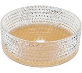 Lavabo de cristal karen dorado / cristal