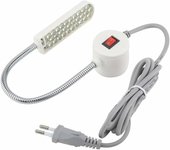 Lámpara led para máquina de coser 30led, luz de trabajo de cuello de cisne flexible para coser, leer, manualidades y maquillaje