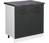 Vicco mueble bajo de cocina r-line, antracita casa de campo, 80 cm , et antracita