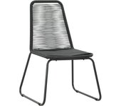 2 piezas sillas de jardín | silla de exterior | sillon jardín ratán sintético negro cfw599621