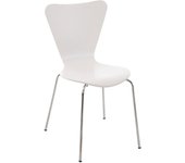 Silla de visita apilable calisto blanco