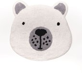 Alfombra infantil diseño animals, tejido tufted de algodón. m/oso 50x60cm