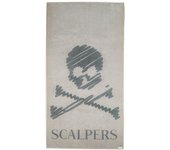 Toalla 90x180cm 100% algodón 500gsm beige con logo scalpers home