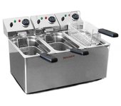 Freidora eléctrica triple cuba de 4 litros maiser f6/4x3