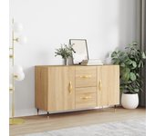Aparador | aparador de comedor | armario de cocina de madera de ingeniería roble sonoma 100x36x60 cm cfw11599