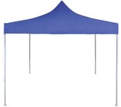 Carpa plegable profesional acero azul 2x2 m