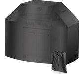 Toboli funda para barbacoa 147x61x122cm negra cubierta resistente a la intemperie bbq parrilla