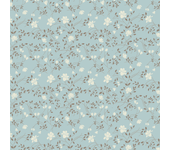 Papel pintado floral victoriano azul